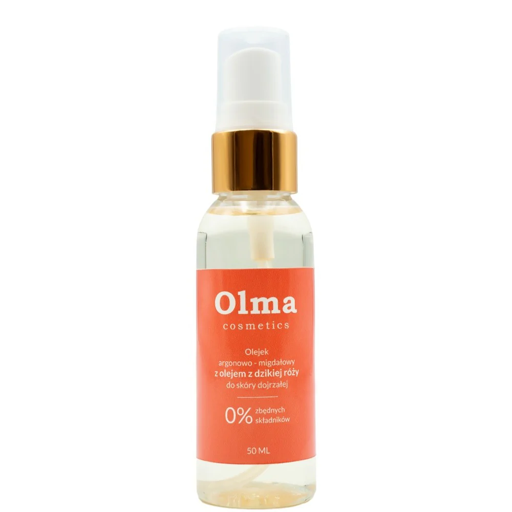 Olejek arganowo-migdałowy z olejem z dzikiej róży do skóry dojrzałej 50ml