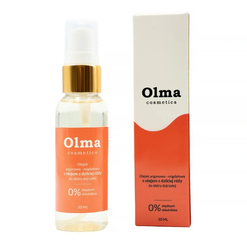 Olejek arganowo-migdałowy z olejem z dzikiej róży do skóry dojrzałej 50ml - Image 2