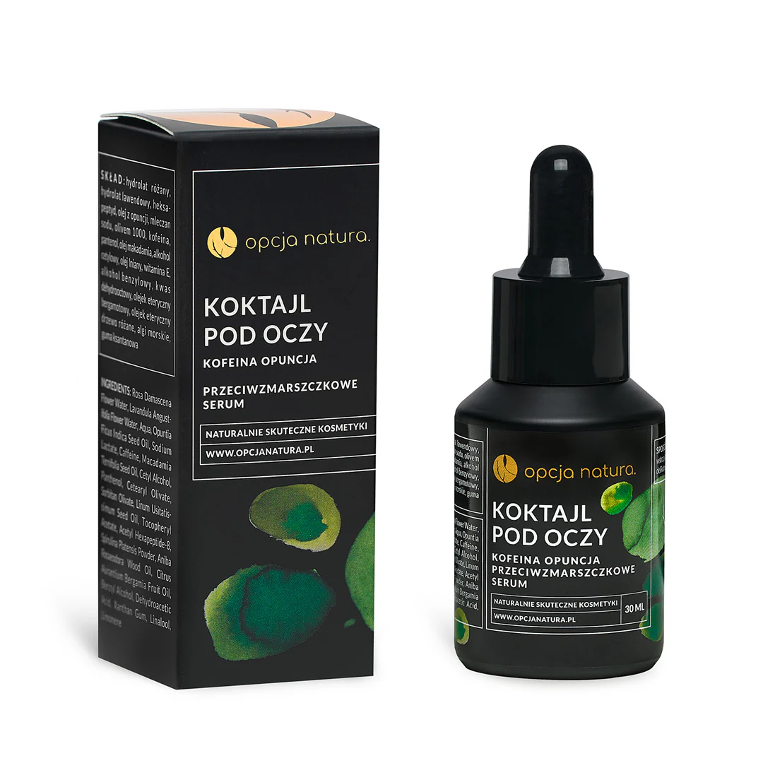 Koktajl pod oczy przeciwzmarszczkowe serum Kofeina & Opuncja 30ml