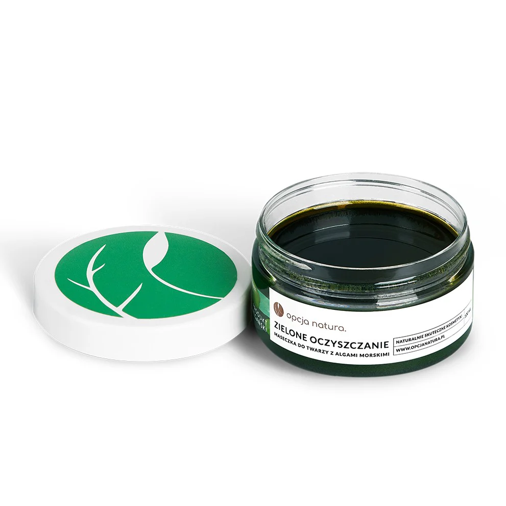 Zielone Oczyszczanie maseczka do twarzy z algami morskimi 100ml - Image 3