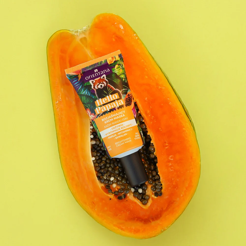 Hello Papaja rozjaśniający krem-maska Witamina C i Skwalan 40ml - Image 2
