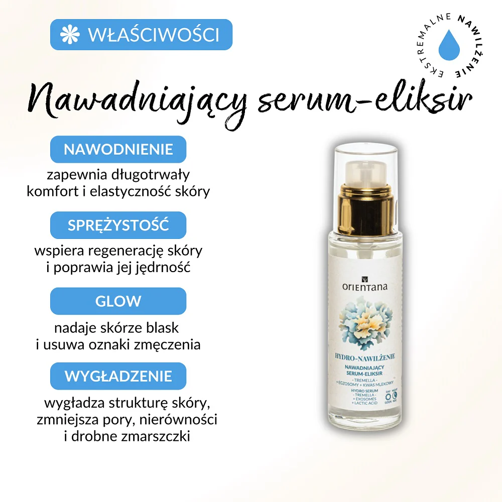 Hydro-Nawilżenie nawadniające serum-eliksir Tremella Egzosomy Kwas Mlekowy 30ml - Image 4