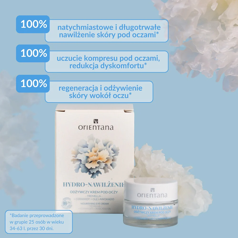 Hydro-Nawilżenie odżywczy krem pod oczy z ceramidami 15ml - Image 3