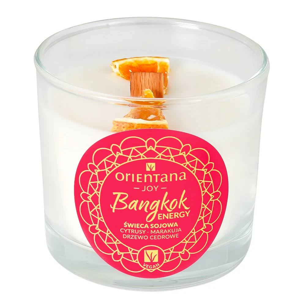 Joy świeca sojowa z drewnianym knotem Bangkok Energy 110g - Image 3