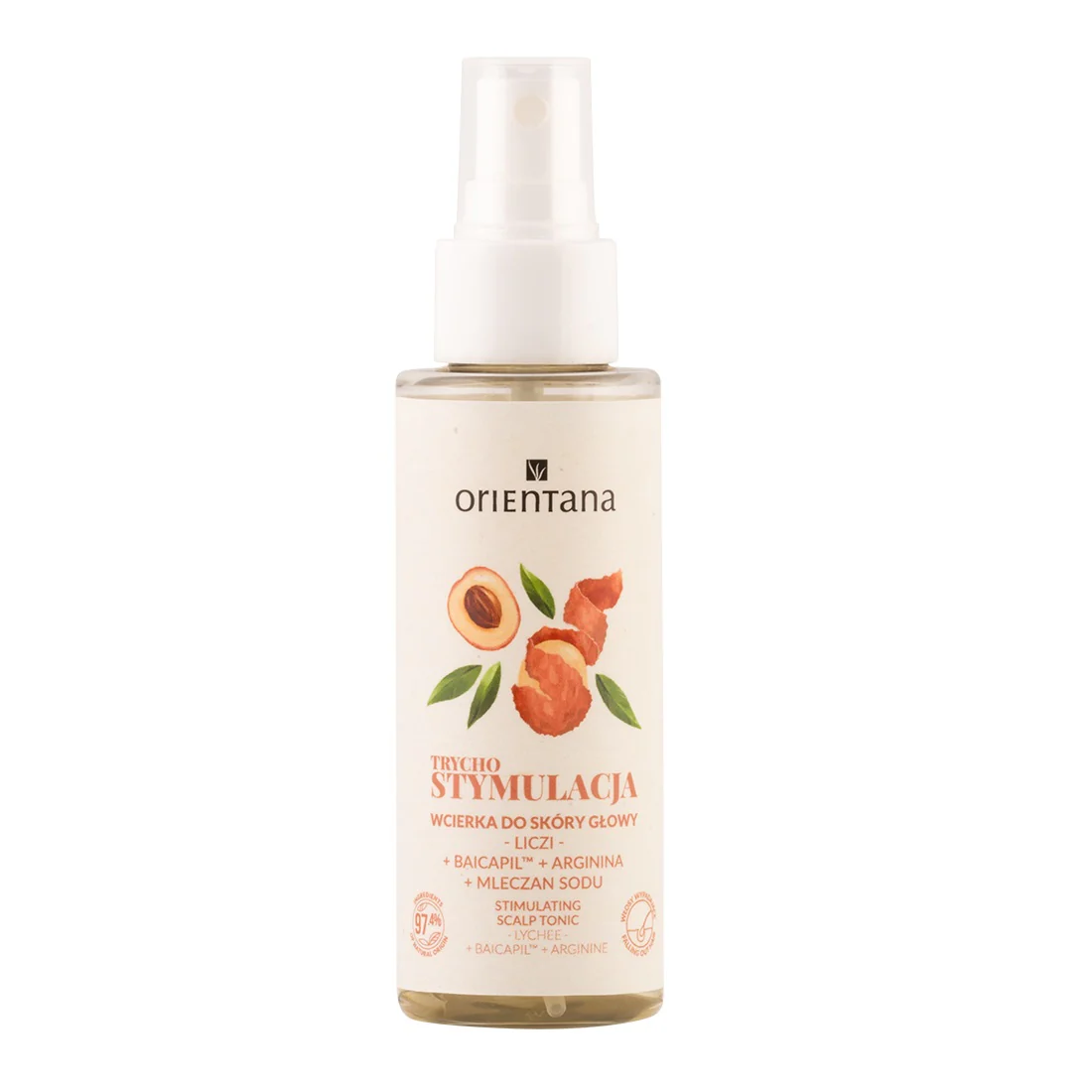Trycho Stymulacja wcierka do skóry głowy Liczi Baicapil Arginina Mleczan sodu 100ml