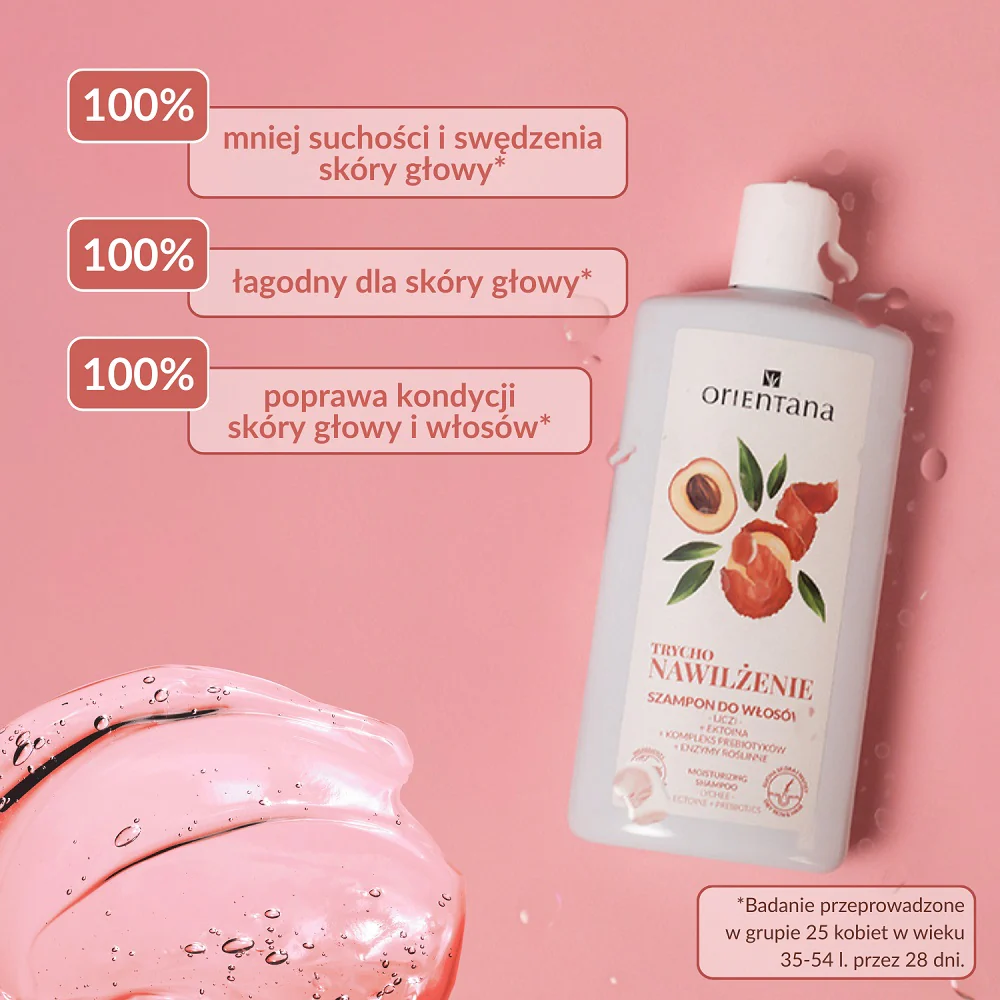 Trychologiczny szampon nawilżający Liczi Ektoina Kompleks prebiotyków 200ml - Image 2