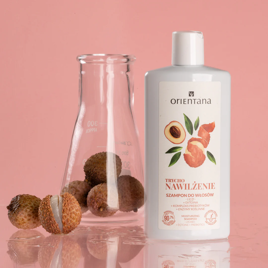 Trychologiczny szampon nawilżający Liczi Ektoina Kompleks prebiotyków 200ml - Image 5