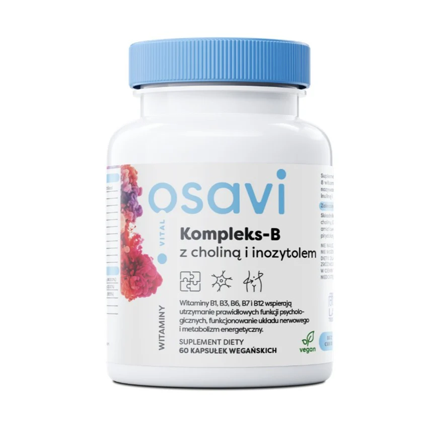 Kompleks-B z choliną i inozytolem suplement diety 60 kapsułek
