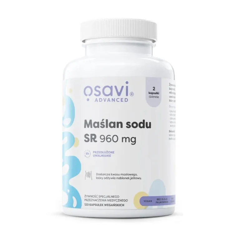 Maślan Sodu SR 960mg suplement diety 120 kapsułek