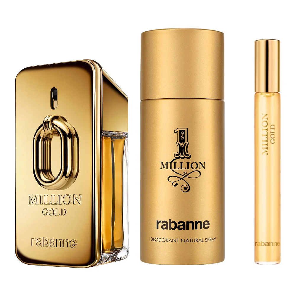 Million Gold zestaw woda perfumowana spray 50ml + dezodorant spray 150ml + woda perfumowana spray 10ml - Image 2