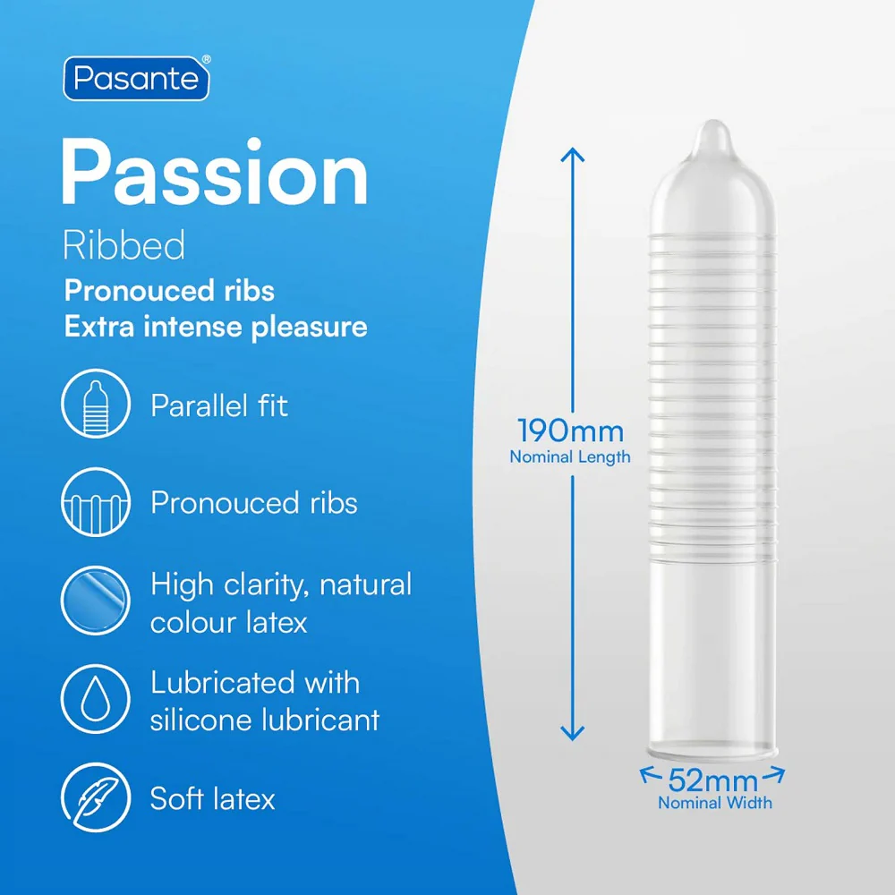 Passion prezerwatywy prążkowane 3szt - Image 2