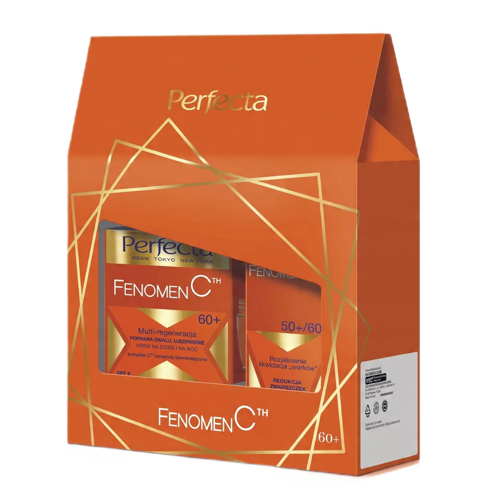 Fenomen C 60+ zestaw krem na dzień i noc 50ml + krem pod oczy i na powieki 15ml