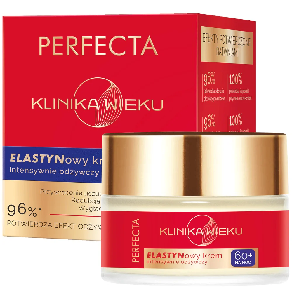 Klinika Wieku elastynowy krem intensywnie odżywczy na noc 60+ 50ml