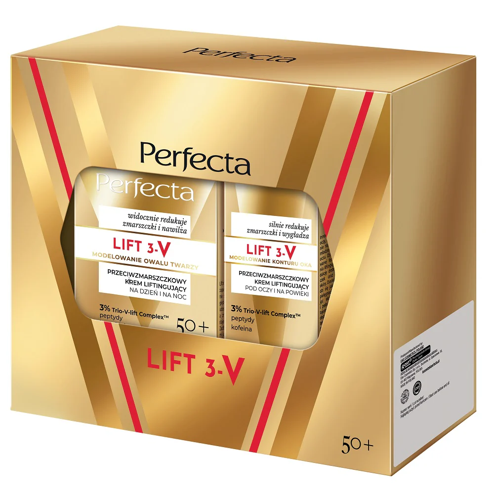 Lift 3-V zestaw przeciwzmarszczkowy krem liftingujący 50+ 50ml + przeciwzmarszczkowy krem liftingujący pod oczy i na powieki 15ml