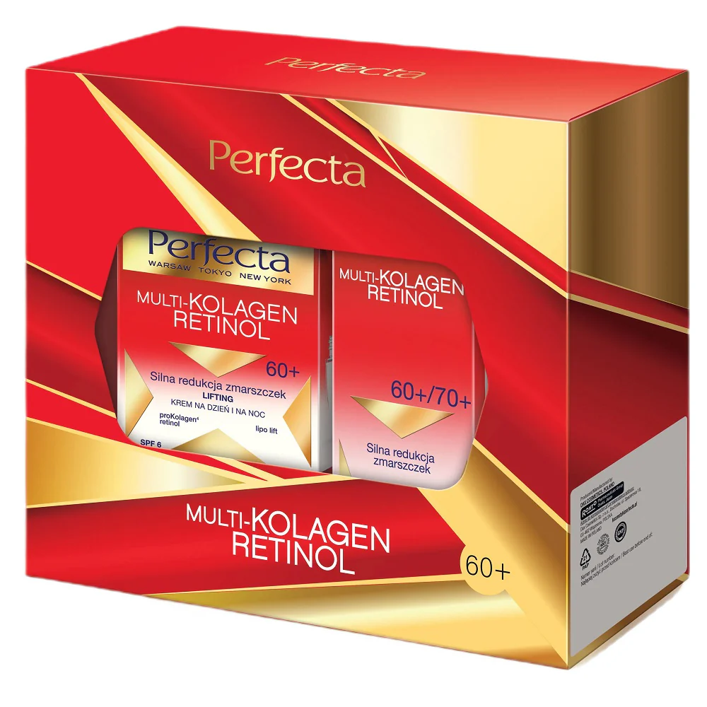 Multi-Kolagen Retinol 60+ zestaw krem na dzień i na noc 50ml + krem pod oczy 15ml