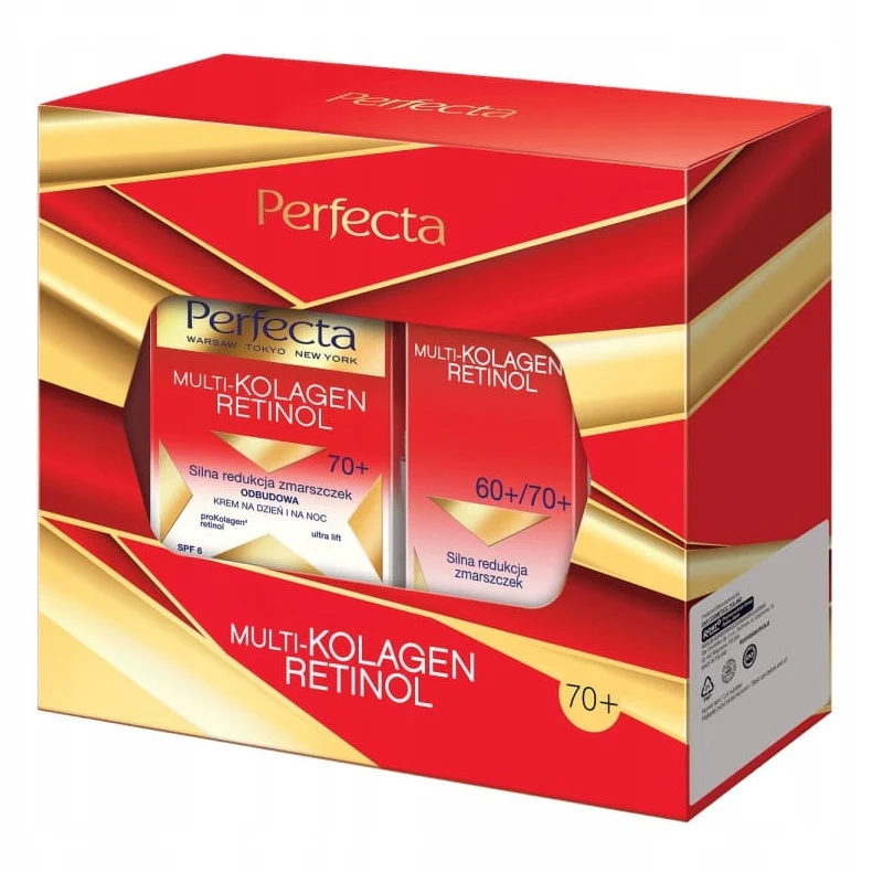 Multi-Kolagen Retinol 70+ zestaw krem na dzień i na noc 50ml + krem pod oczy 15ml