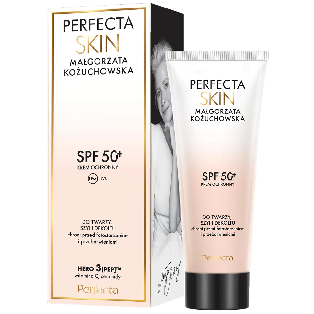 Skin Małgorzata Kożuchowska krem ochronny SPF50+ do twarzy szyi i dekoltu 50ml