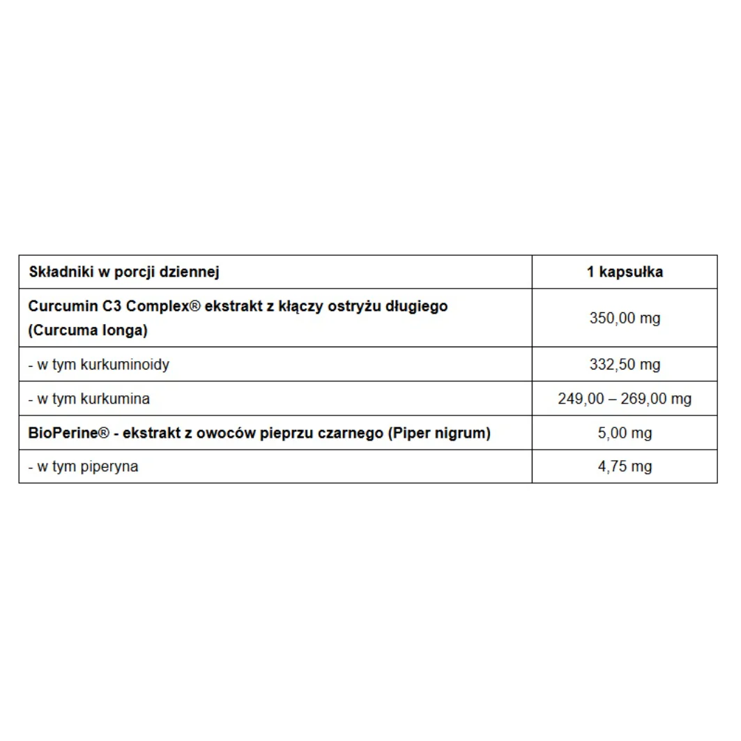 Curcumin C3 suplement diety 60 kapsułek - Image 3