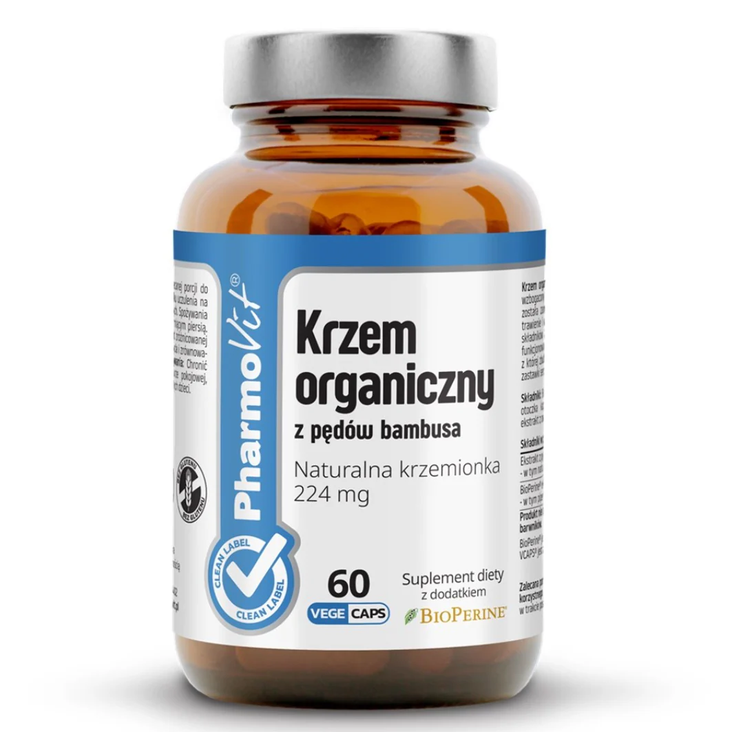 Krzem organiczny z pędów bambusa suplement diety 60 kapsułek - Image 2