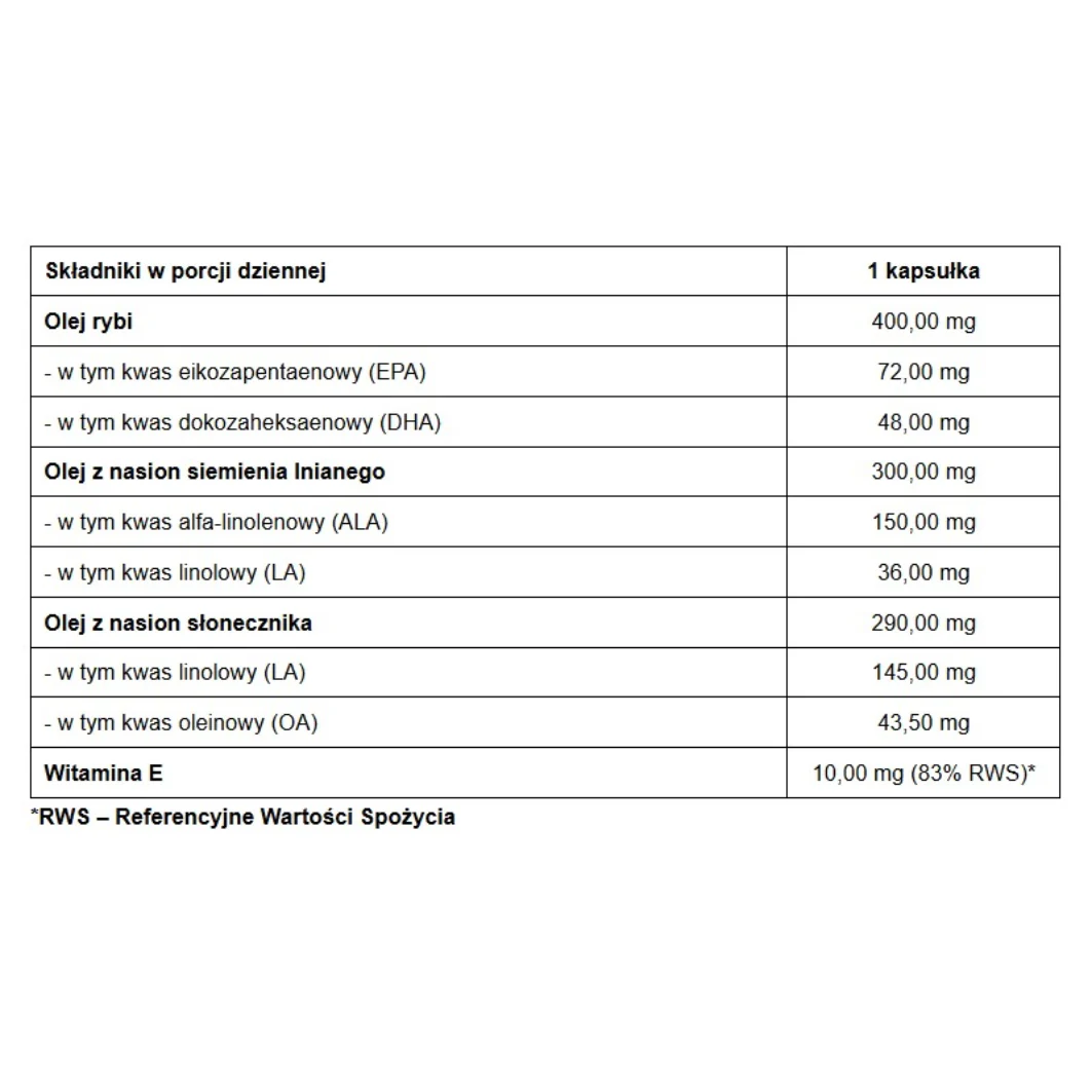 Omega 3-6-9 suplement diety 60 kapsułek - Image 2
