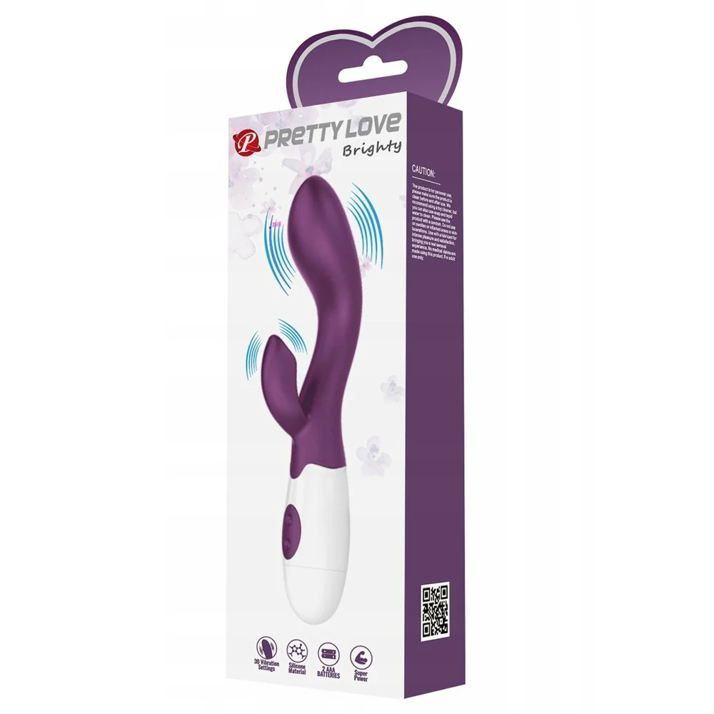Brighty wibrator z 30 funkcjami wibracji Dark Purple - Image 3