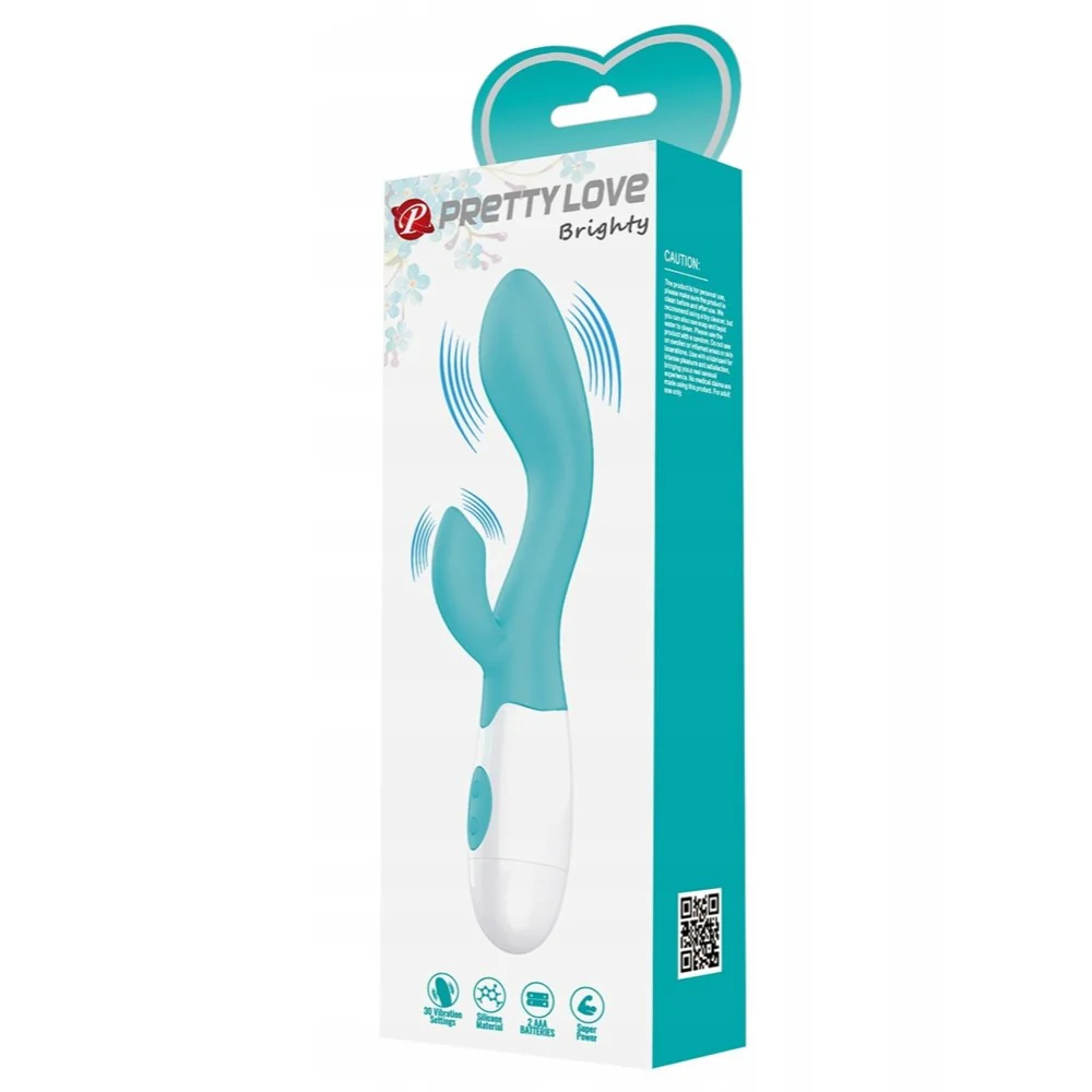 Brighty wibrator z 30 funkcjami wibracji Light Blue - Image 4