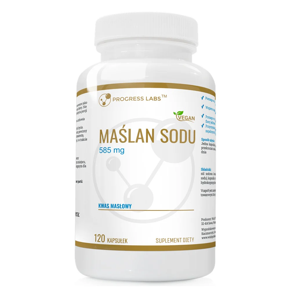 Maślan sodu 585mg suplement diety 120 kapsułek