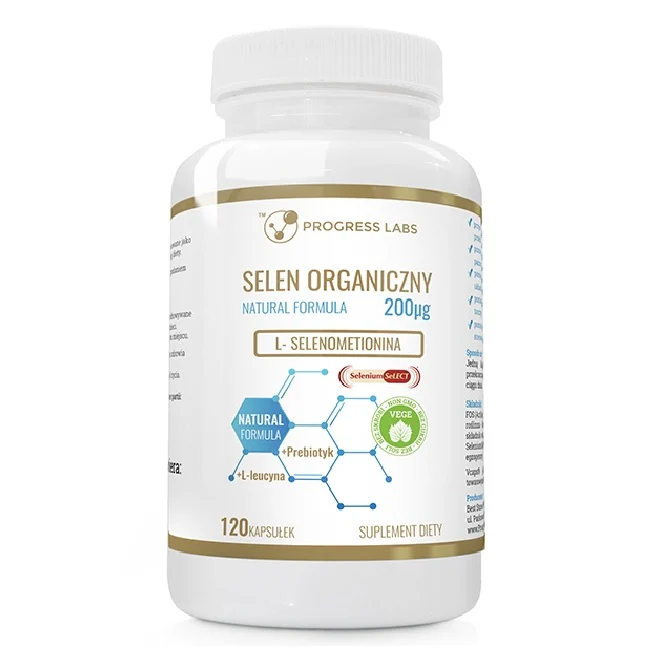 Selen organiczny 200mcg suplement diety 120 kapsułek