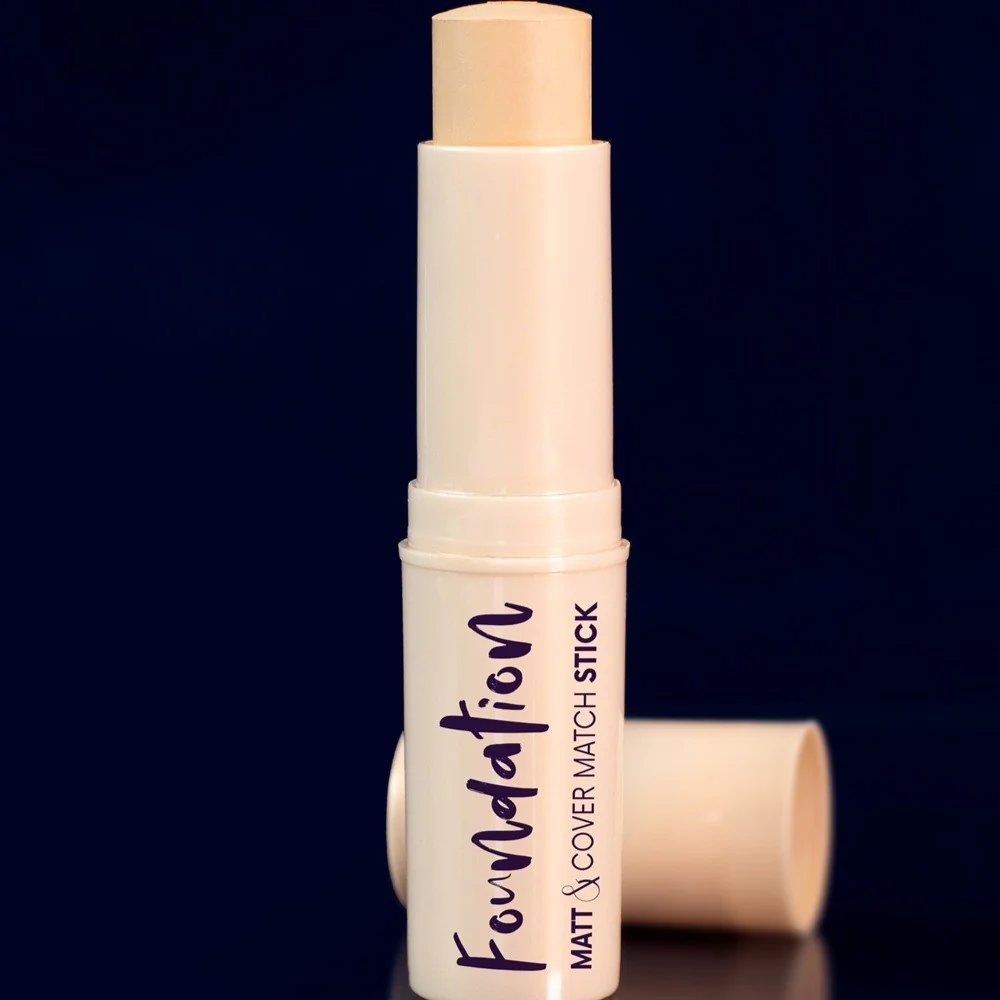 Matt & Cover Stick Foundation kryjący podkład w sticku wzbogacony olejem rycynowym i masłem shea 7.5g - Image 3