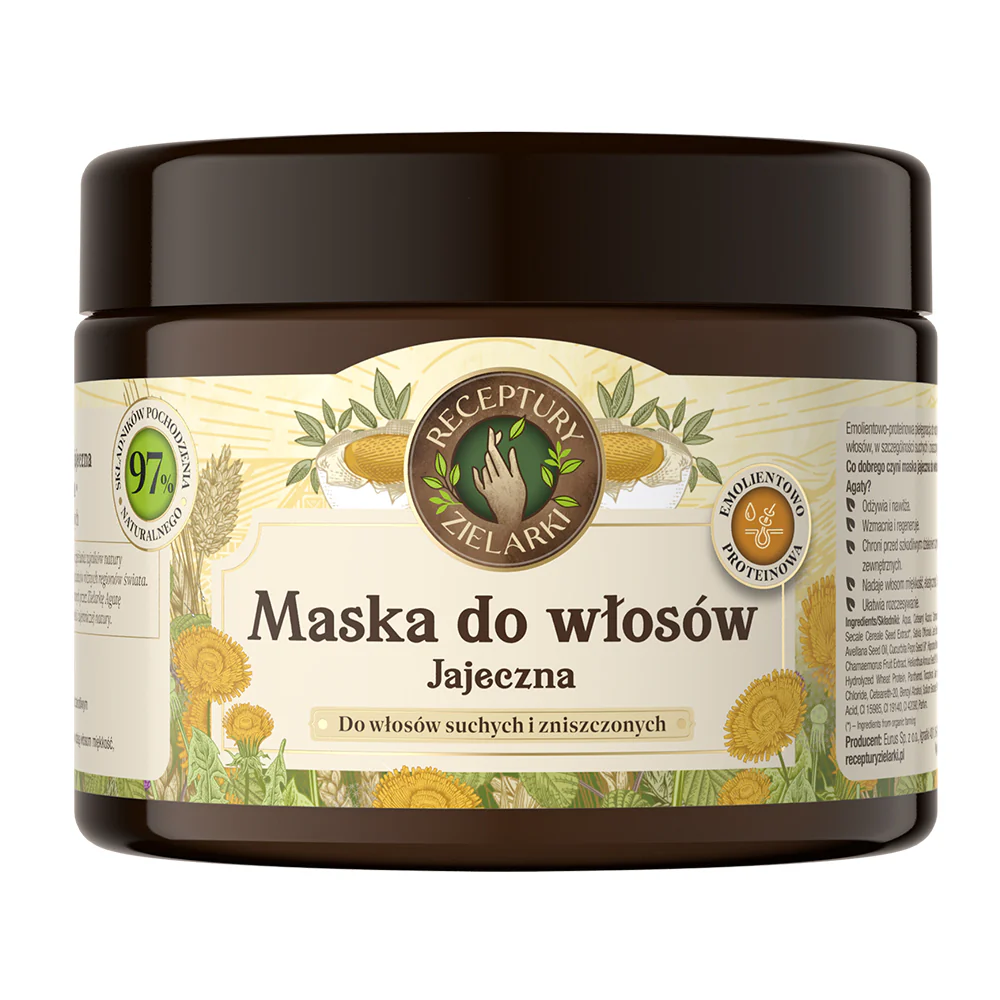 Maska jajeczna do włosów suchych i zniszczonych 300ml