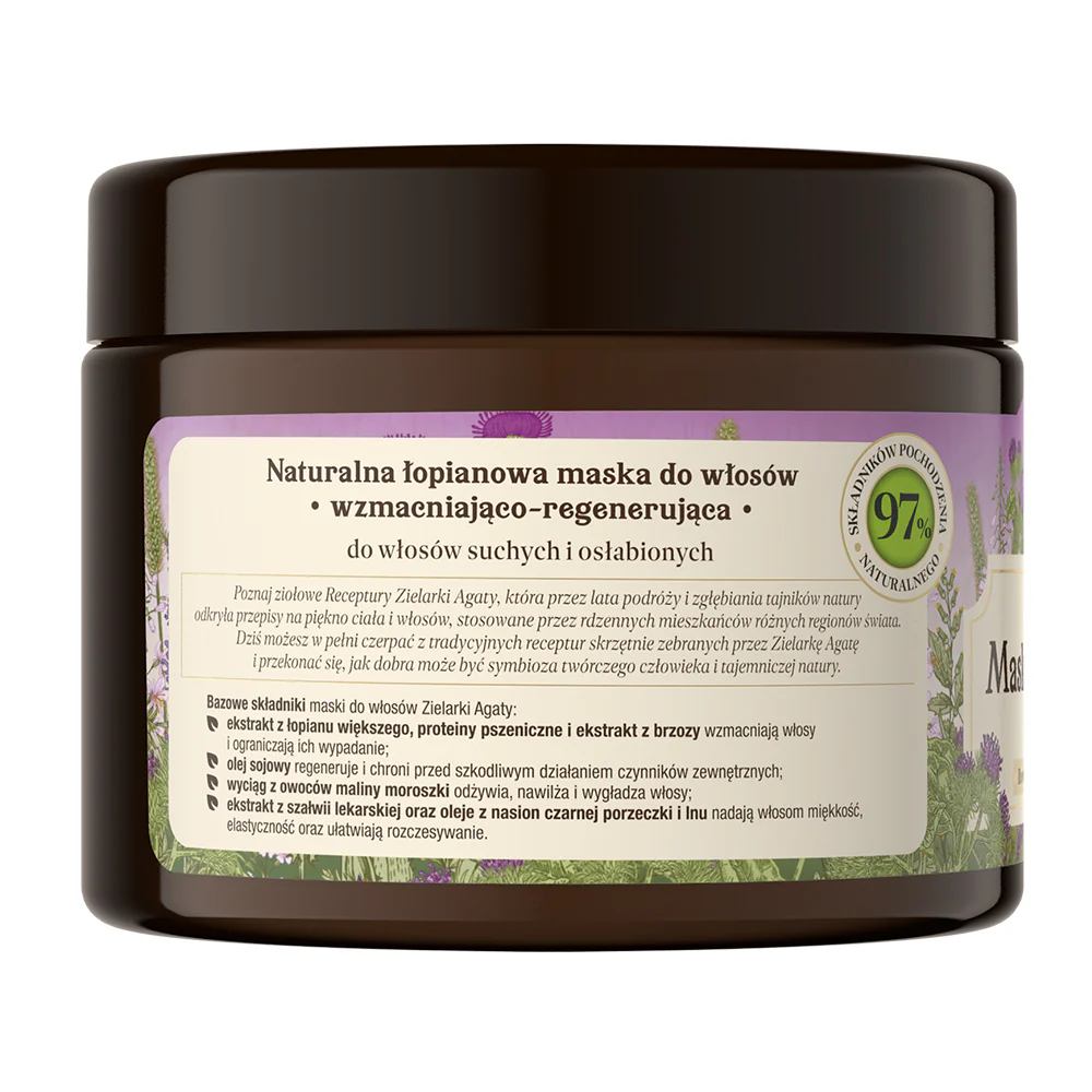 Maska łopianowa do włosów suchych i osłabionych 300ml - Image 2