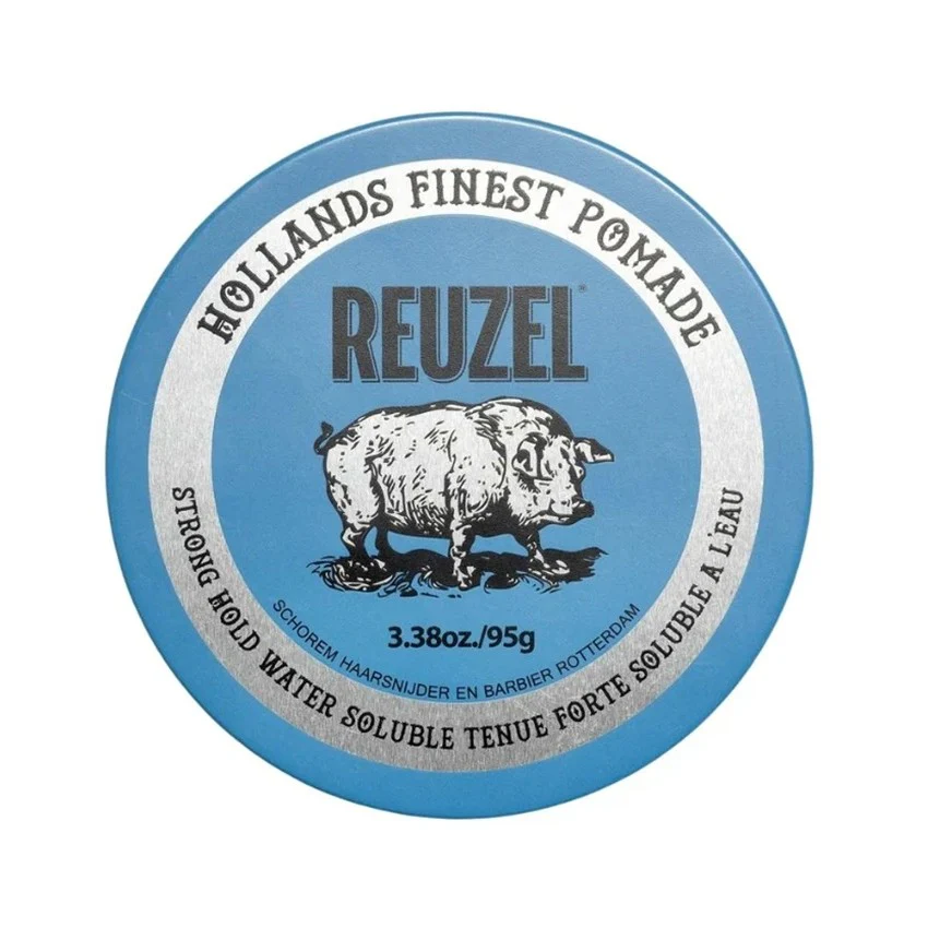 Hollands Finest Blue Pomade mocno utrwalająca pomada na bazie wody 95g