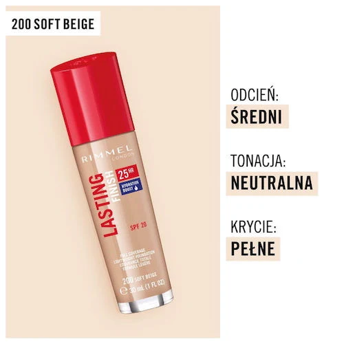 Lasting Finish 25HR SPF20 długotrwały podkład do twarzy 30ml - Image 10