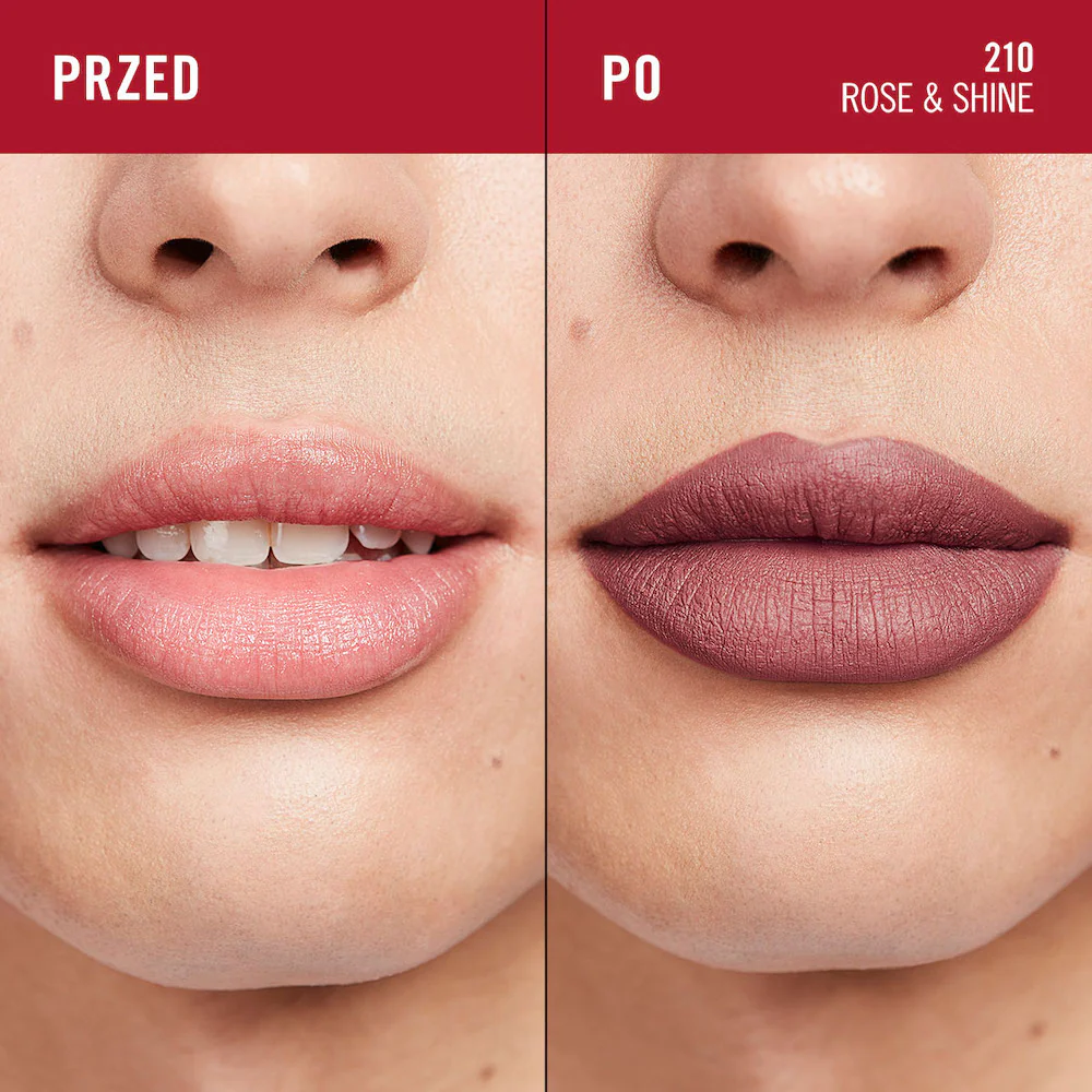 Lasting Mega Matte długotrwała matowa pomadka w płynie do ust 210 Rose & Shine 7.4ml - Image 5