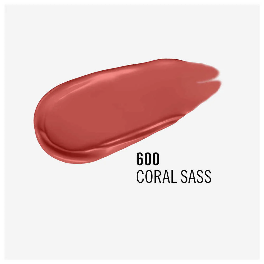 Lasting Mega Matte długotrwała matowa pomadka w płynie do ust 600 Coral Sass 7.4ml - Image 5