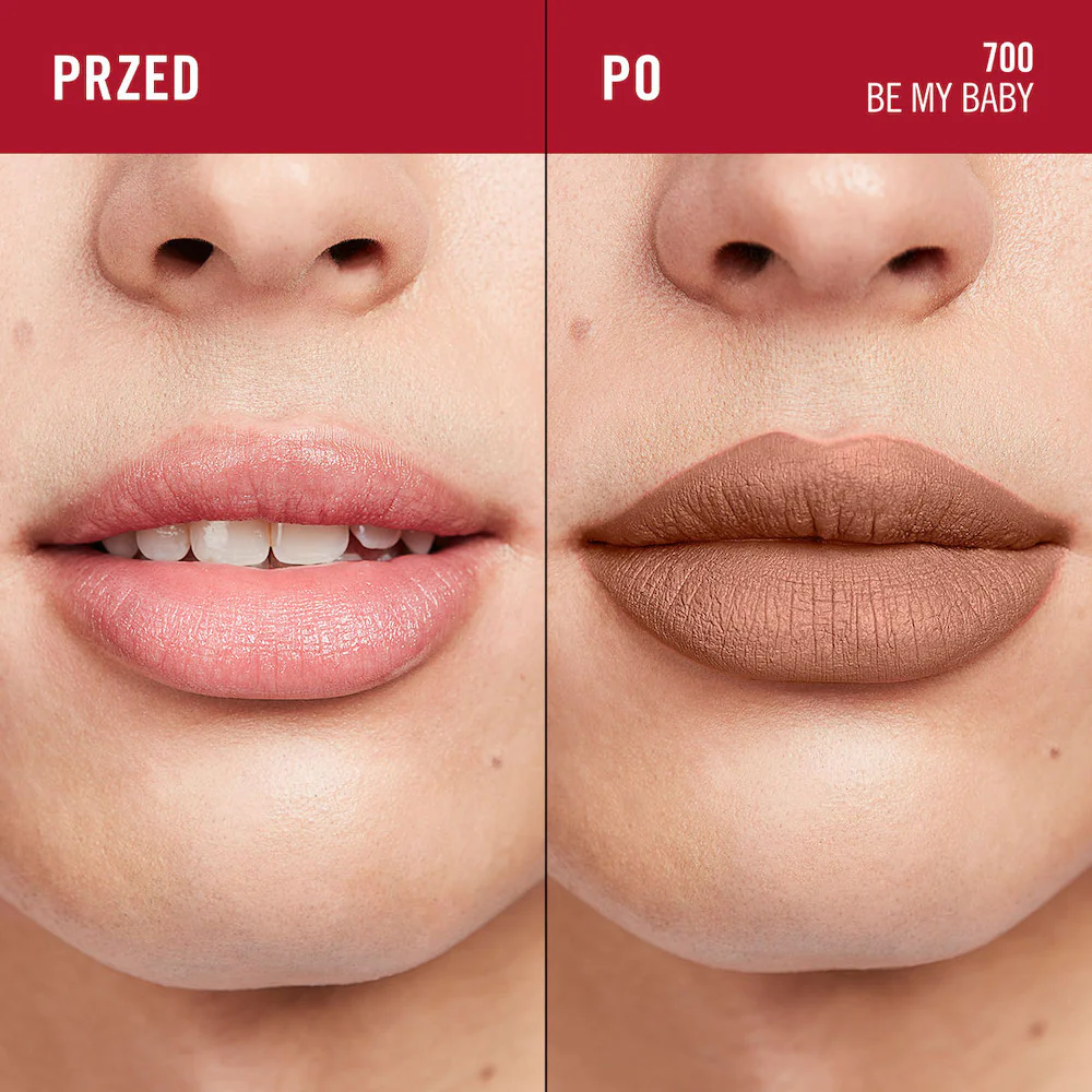 Lasting Mega Matte długotrwała matowa pomadka w płynie do ust 700 Be My Baby 7.4ml - Image 7