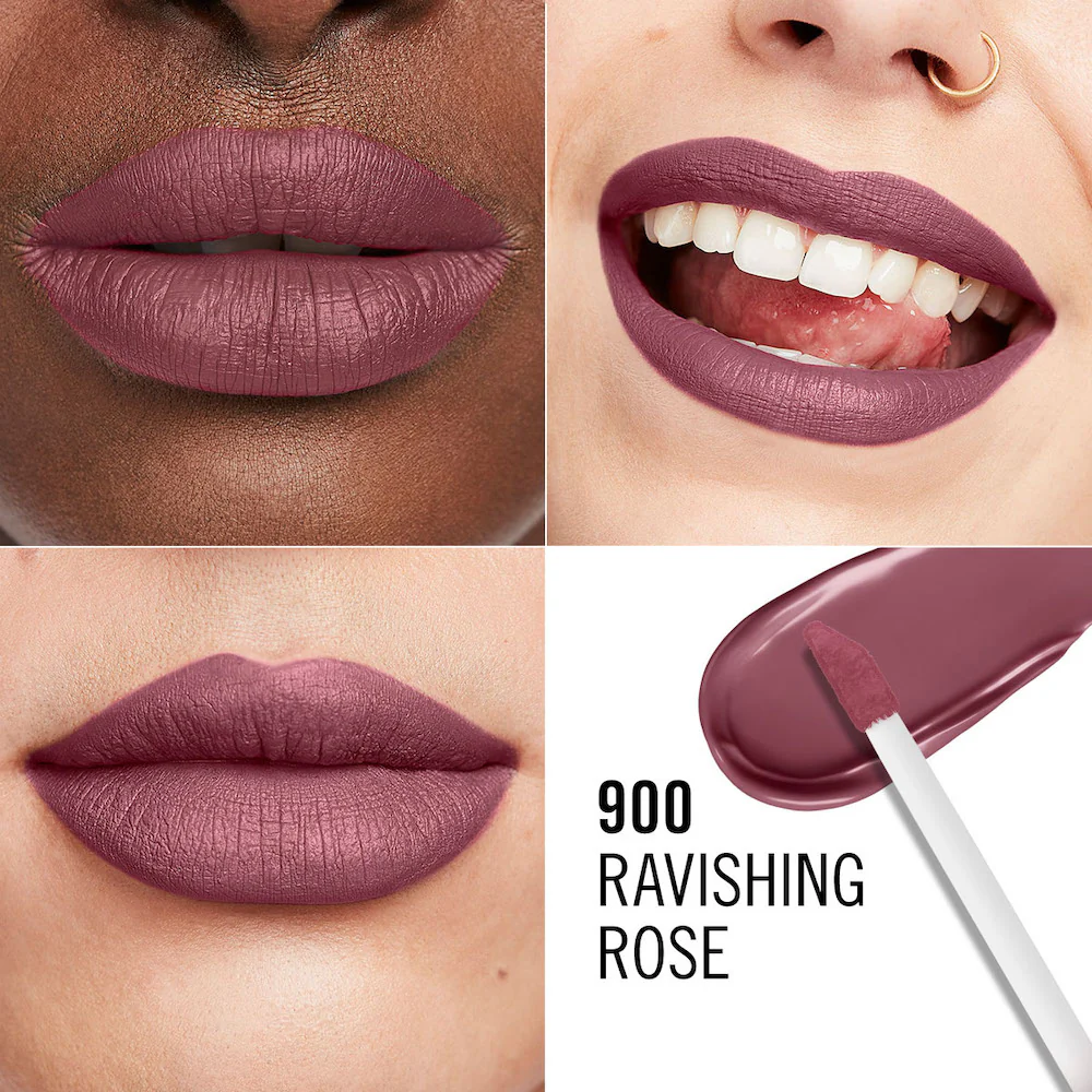 Lasting Mega Matte długotrwała matowa pomadka w płynie do ust 900 Ravishing Rose 7.4ml - Image 5