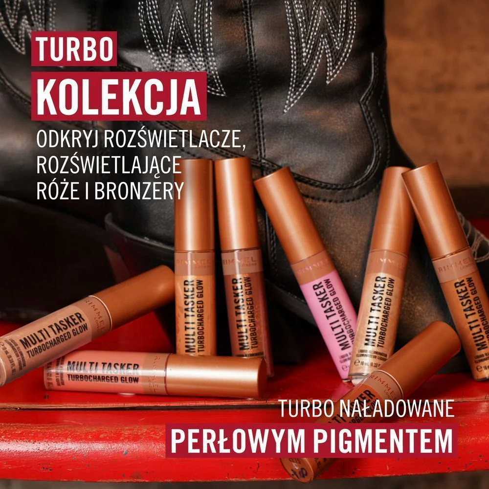 Multi Tasker Turbocharged Glow rozświetlający bronzer w płynie 10ml - Image 3
