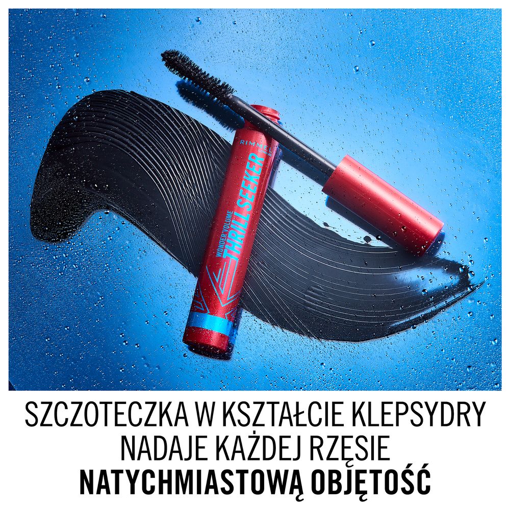 Wonder Volume Thrill Seeker wodoodporny i zwiększający objętość tusz do rzęs 003 Waterproof Black 8ml - Image 2