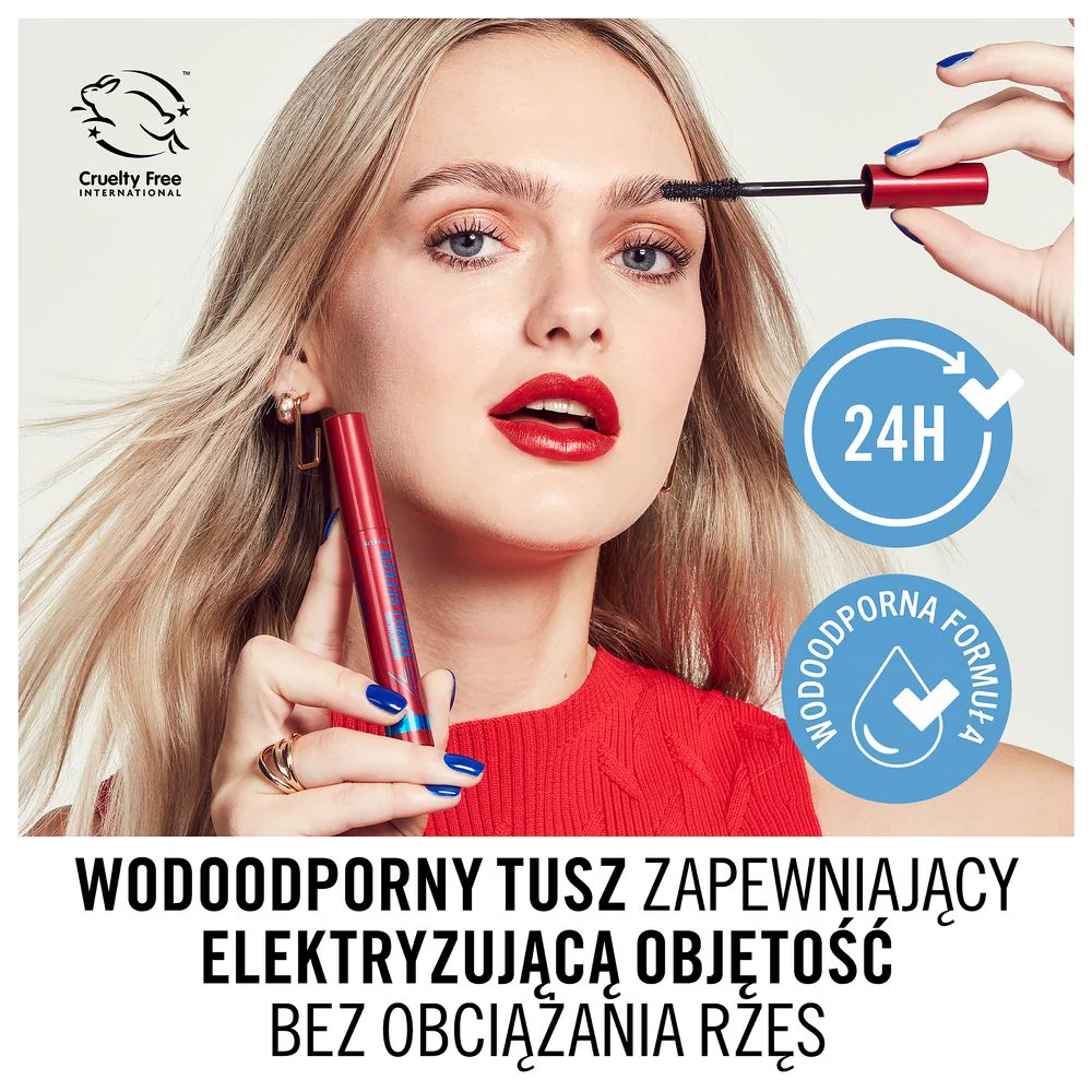 Wonder Volume Thrill Seeker wodoodporny i zwiększający objętość tusz do rzęs 003 Waterproof Black 8ml - Image 3