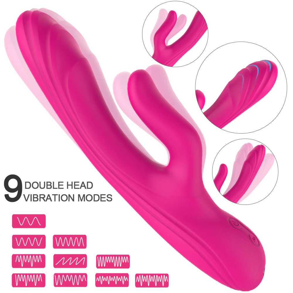 Frieda wibrator z 9 trybami wibracji Red Rose - Image 3
