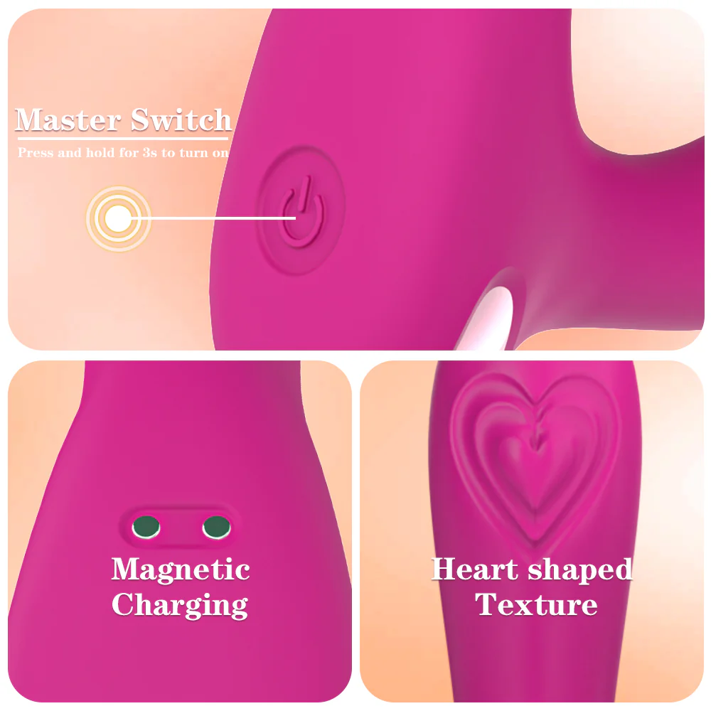 Heart wibrator Magenta - Image 4
