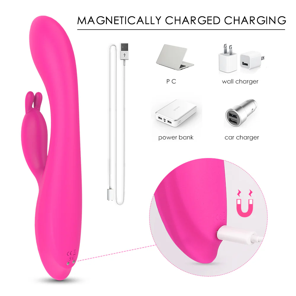Naughty wibrator podgrzewany z 9 trybami wibracji Red Rose - Image 5
