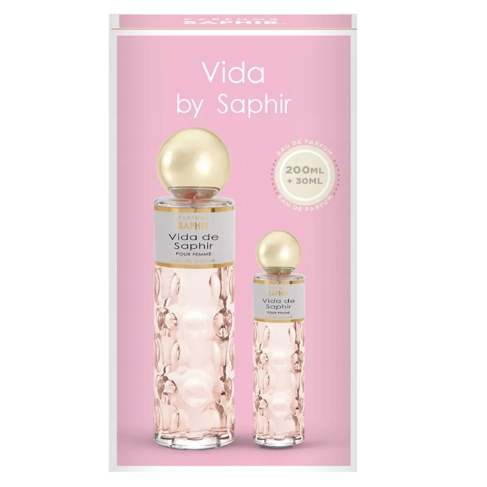 Vida de Saphir Pour Femme zestaw woda perfumowana spray 200ml + woda perfumowana spray 30ml