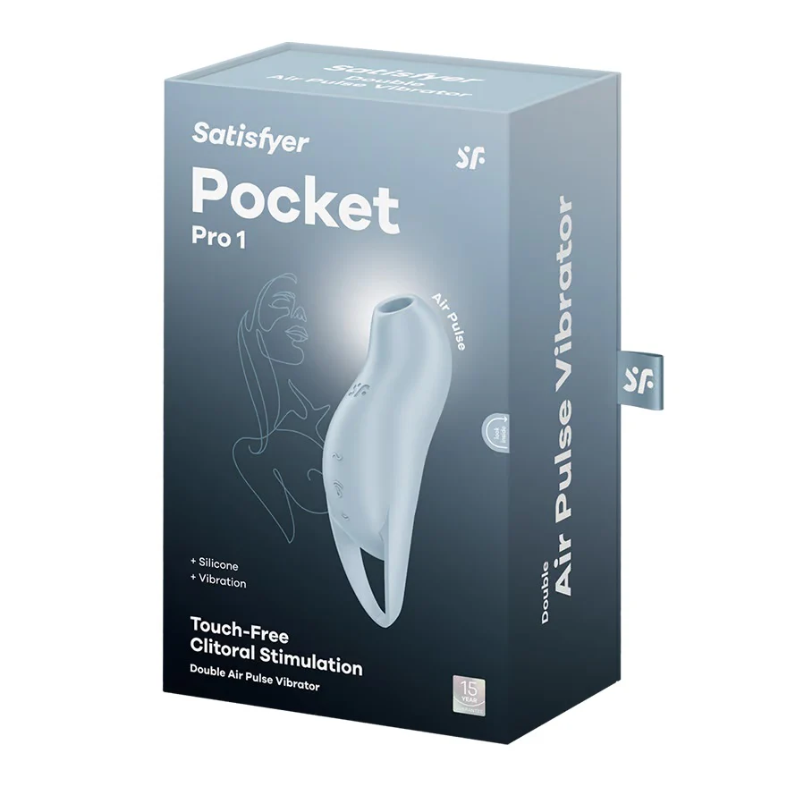 Pocket Pro 1 stymulator łechtaczki z falami ciśnienia Blue - Image 4
