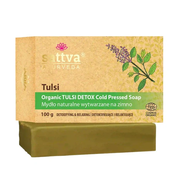 Organiczne mydło wytwarzane na zimno Tulsi 100g