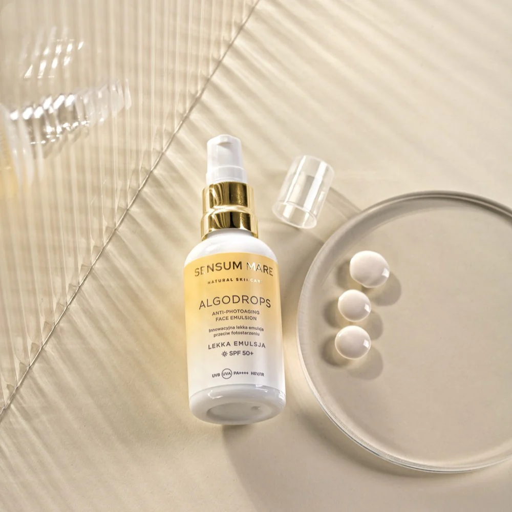 Algodrops innowacyjna lekka emulsja przeciw fotostarzeniu SPF 50+ UVB UVA PA++++ HEV/IR 50ml - Image 4