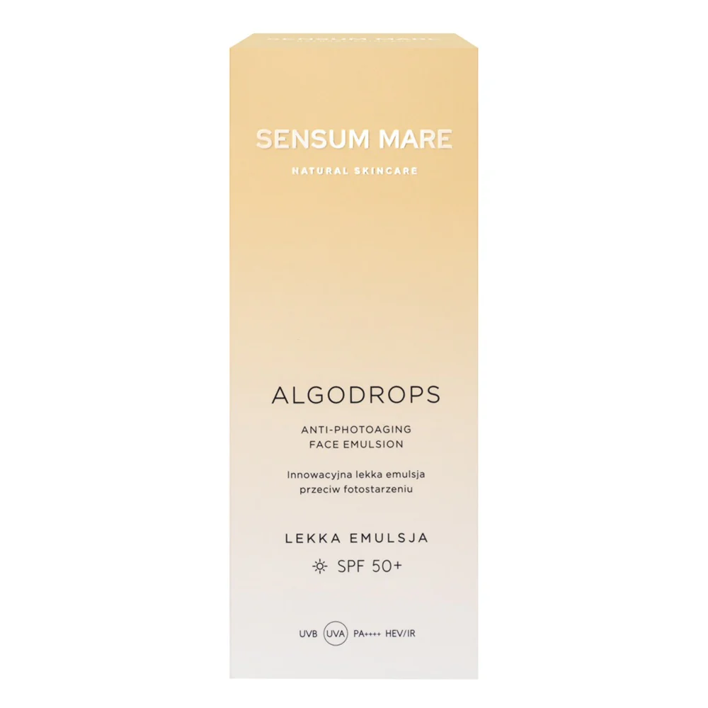 Algodrops innowacyjna lekka emulsja przeciw fotostarzeniu SPF 50+ UVB UVA PA++++ HEV/IR 50ml - Image 5