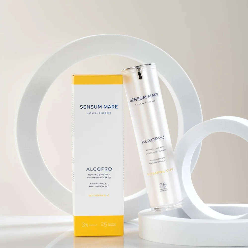 Algopro antyoksydacyjny rewitalizujący krem do twarzy z 3% witaminą C 50ml - Image 2