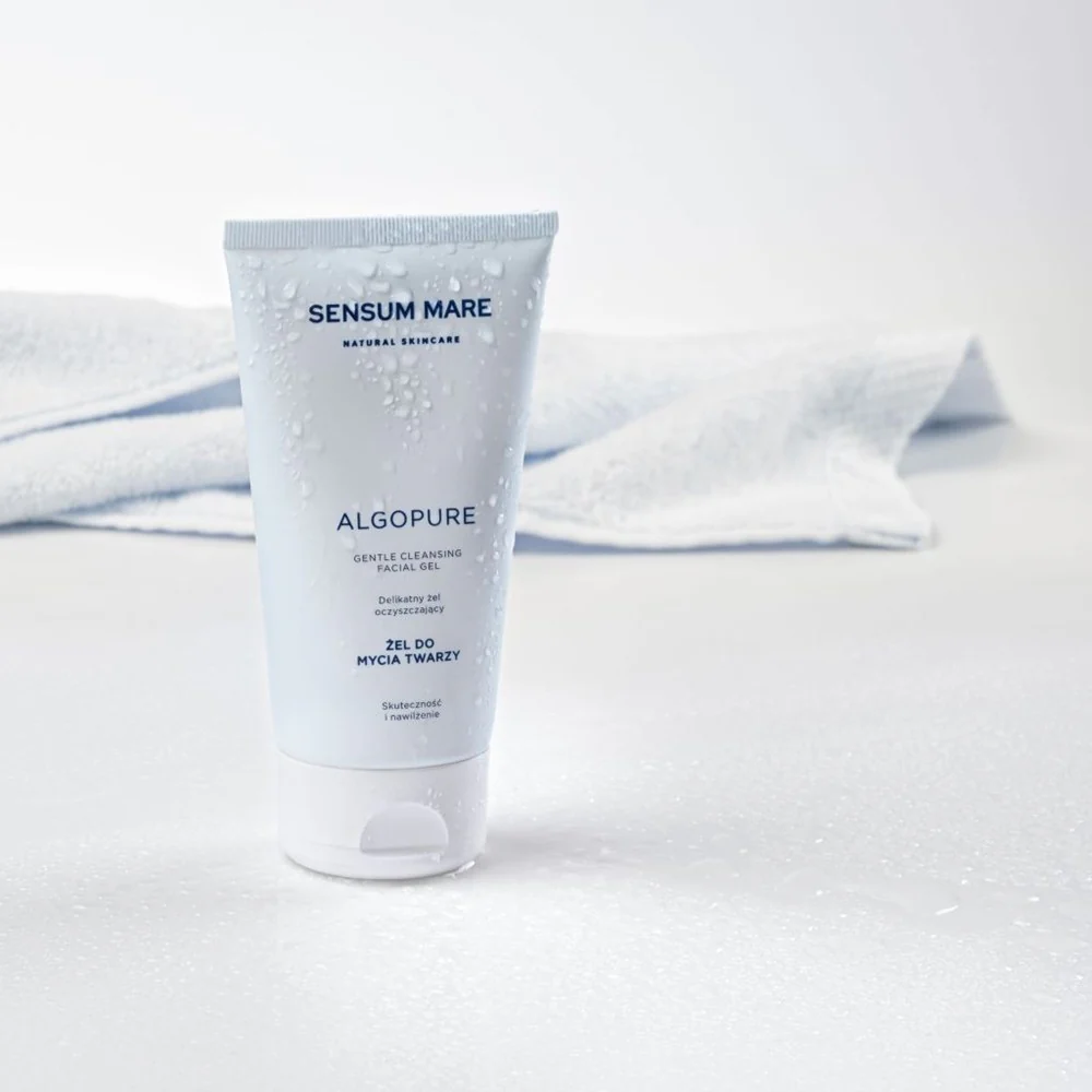 Algopure delikatny żel do mycia twarzy z kompleksem 5 alg morskich i wodą z lodowca norweskiego 150ml - Image 4